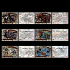2023 UD Fleer Marvel Flair CANONICAL BLASTS 100 Card Complete Set Deadpool Venom