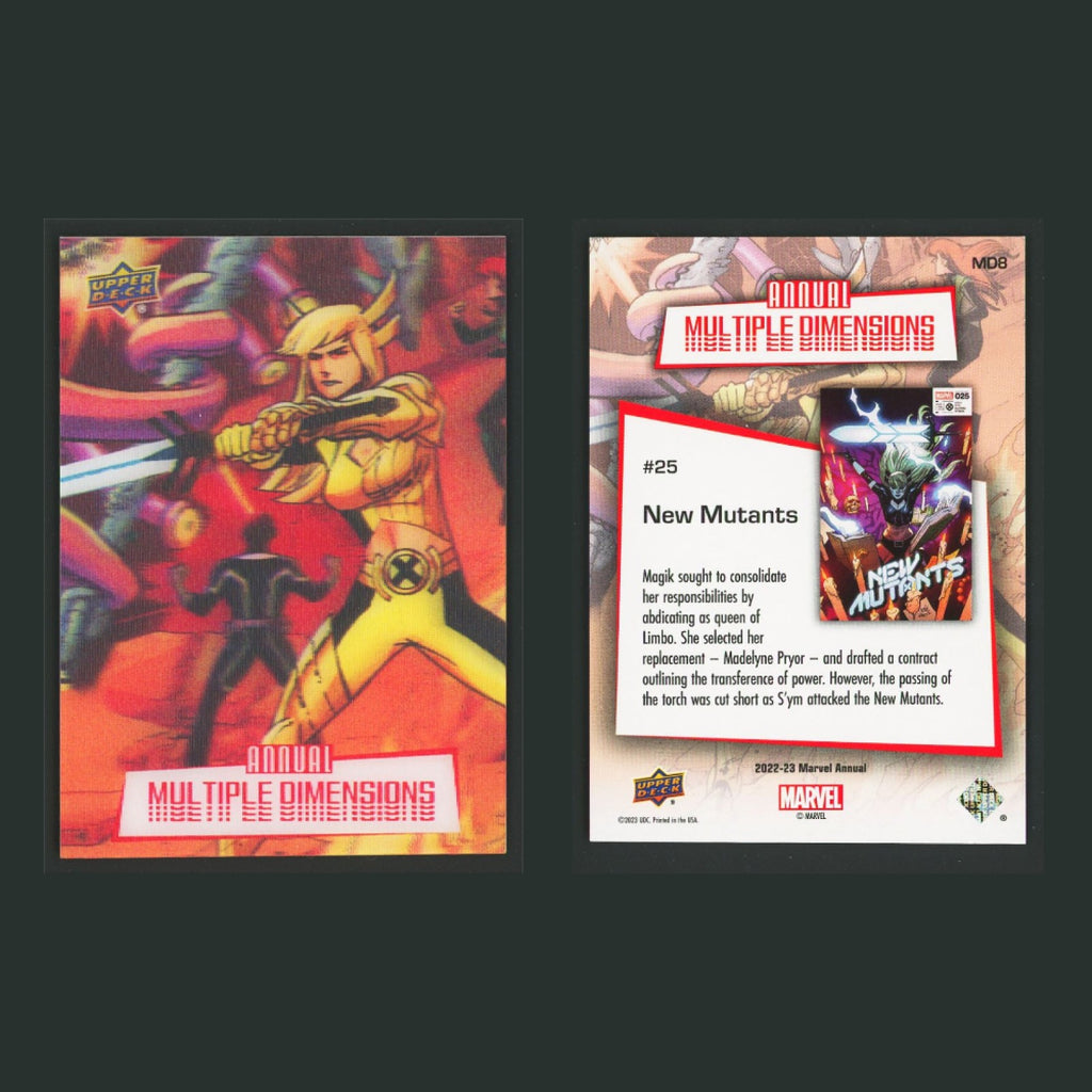 2022-23 Upper Deck Marvel Annual Multiple Dimensions Lenticular Complete Set SSP