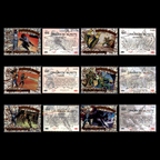 2023 UD Fleer Marvel Flair CANONICAL BLASTS 100 Card Complete Set Deadpool Venom