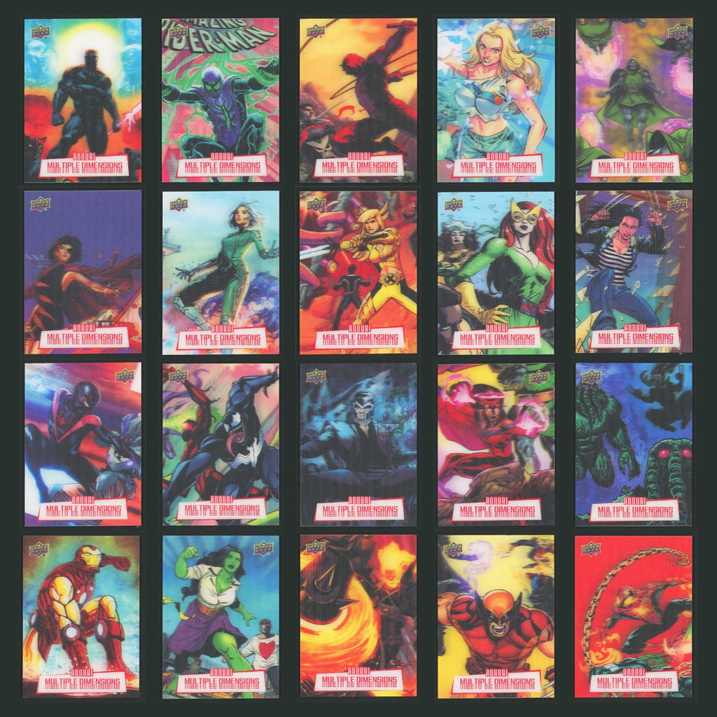 2022-23 Upper Deck Marvel Annual Multiple Dimensions Lenticular Complete Set SSP
