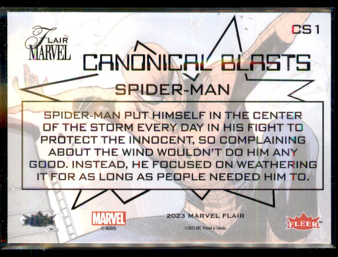 2023 UD Fleer Marvel Flair CANONICAL BLASTS 100 Card Complete Set Deadpool Venom