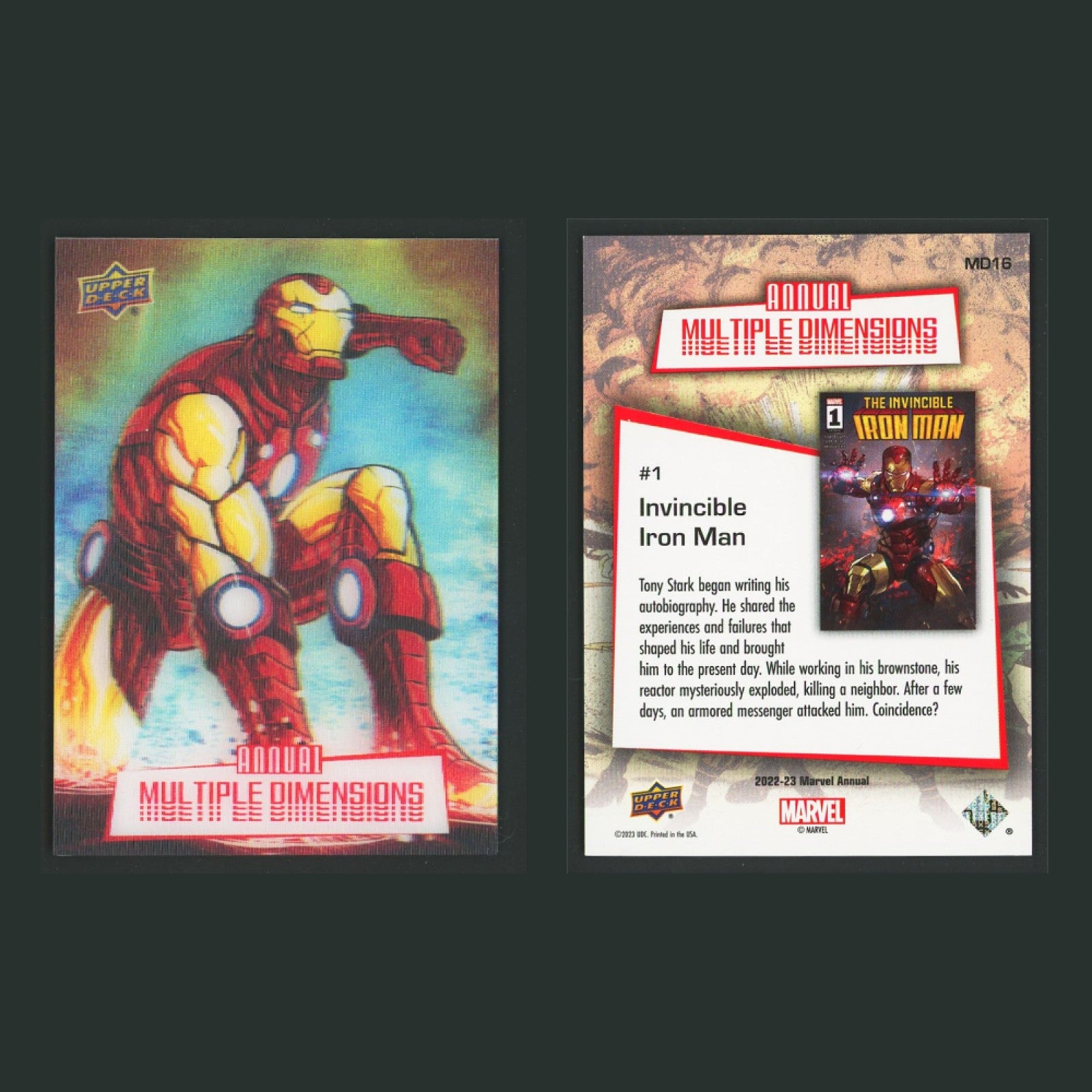 2022-23 Upper Deck Marvel Annual Multiple Dimensions Lenticular Complete Set SSP