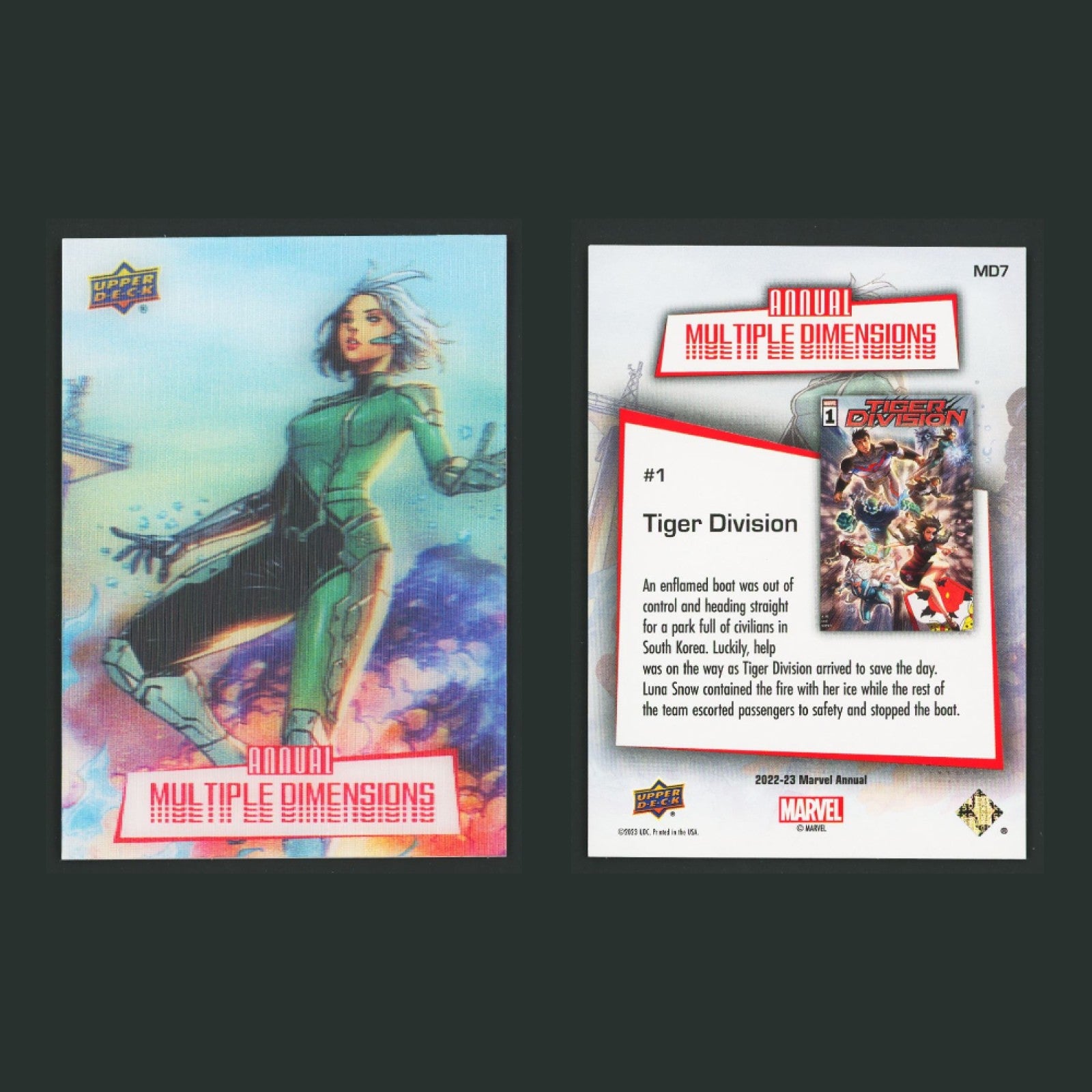 2022-23 Upper Deck Marvel Annual Multiple Dimensions Lenticular Complete Set SSP