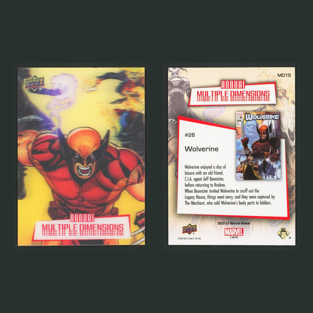 2022-23 Upper Deck Marvel Annual Multiple Dimensions Lenticular Complete Set SSP