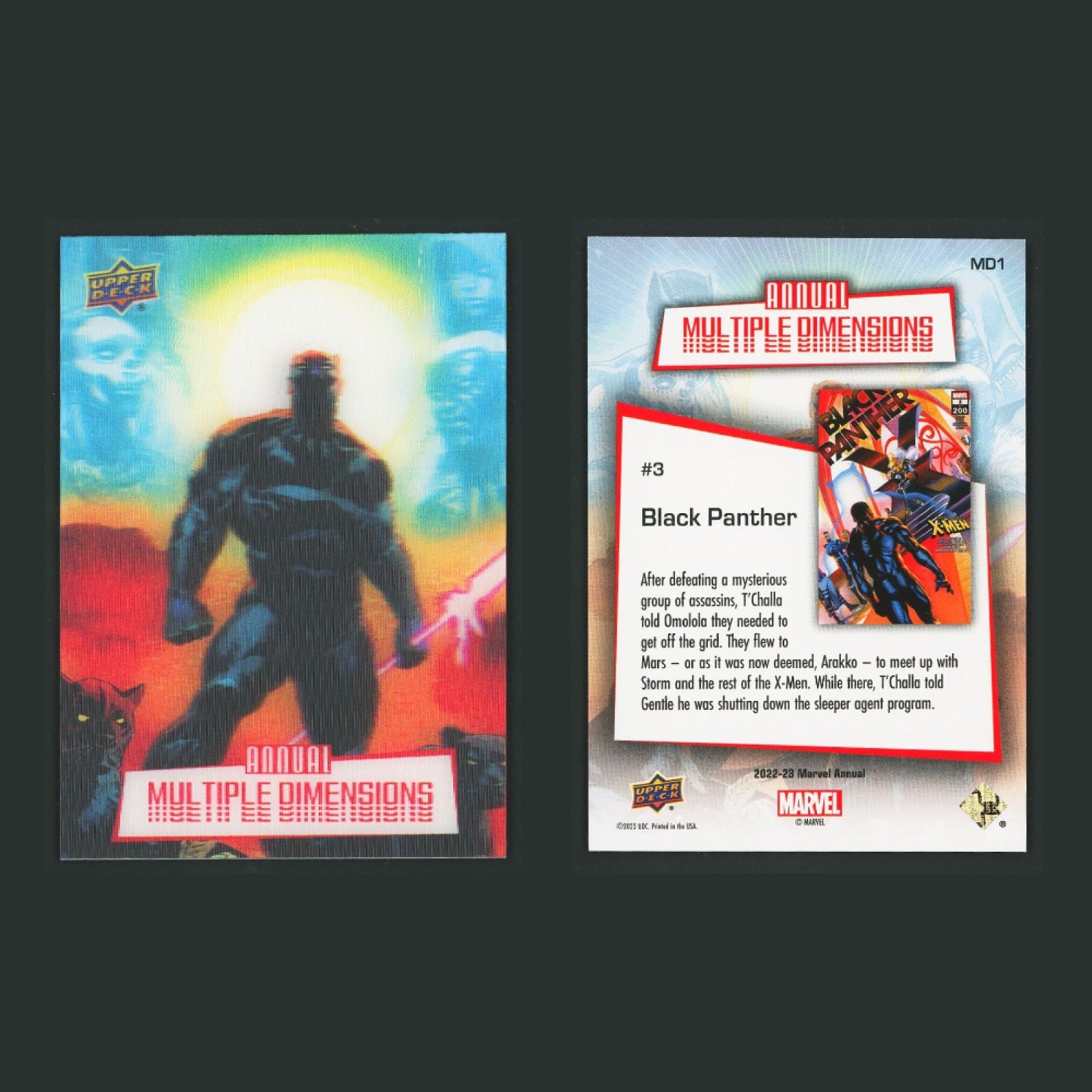 2022-23 Upper Deck Marvel Annual Multiple Dimensions Lenticular Complete Set SSP