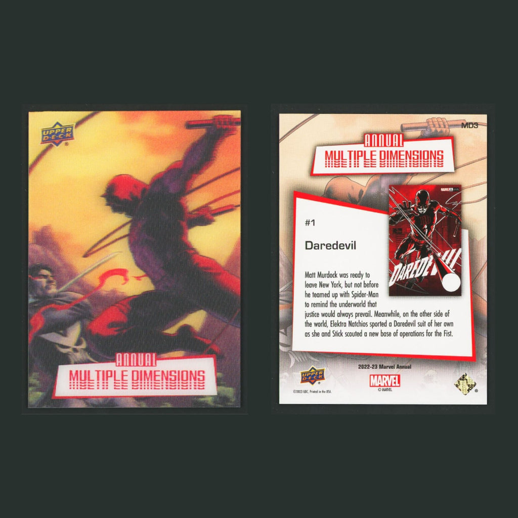 2022-23 Upper Deck Marvel Annual Multiple Dimensions Lenticular Complete Set SSP