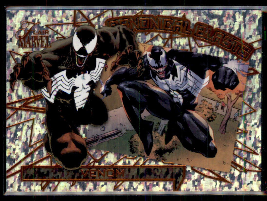 2023 UD Fleer Marvel Flair CANONICAL BLASTS 100 Card Complete Set Deadpool Venom