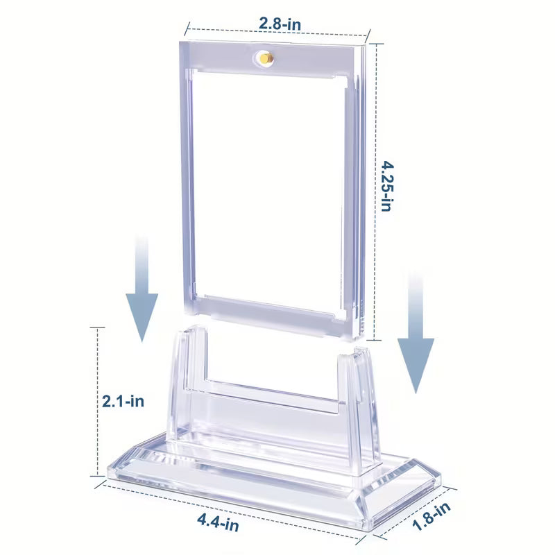35pt Magnetic Card Holder with Stand Standard Size Clear Color
