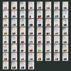 2023 Marvel Flair Flairium Complete Set 1-60 Tiers 1-6 60 Cards Spider-man Venom