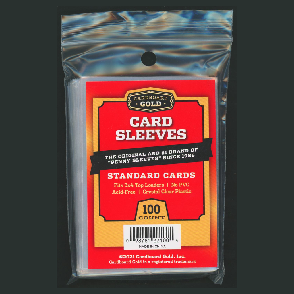 Cardboard Gold Card Sleeves Standard 3x4" Acid-Free Penny Sleeves