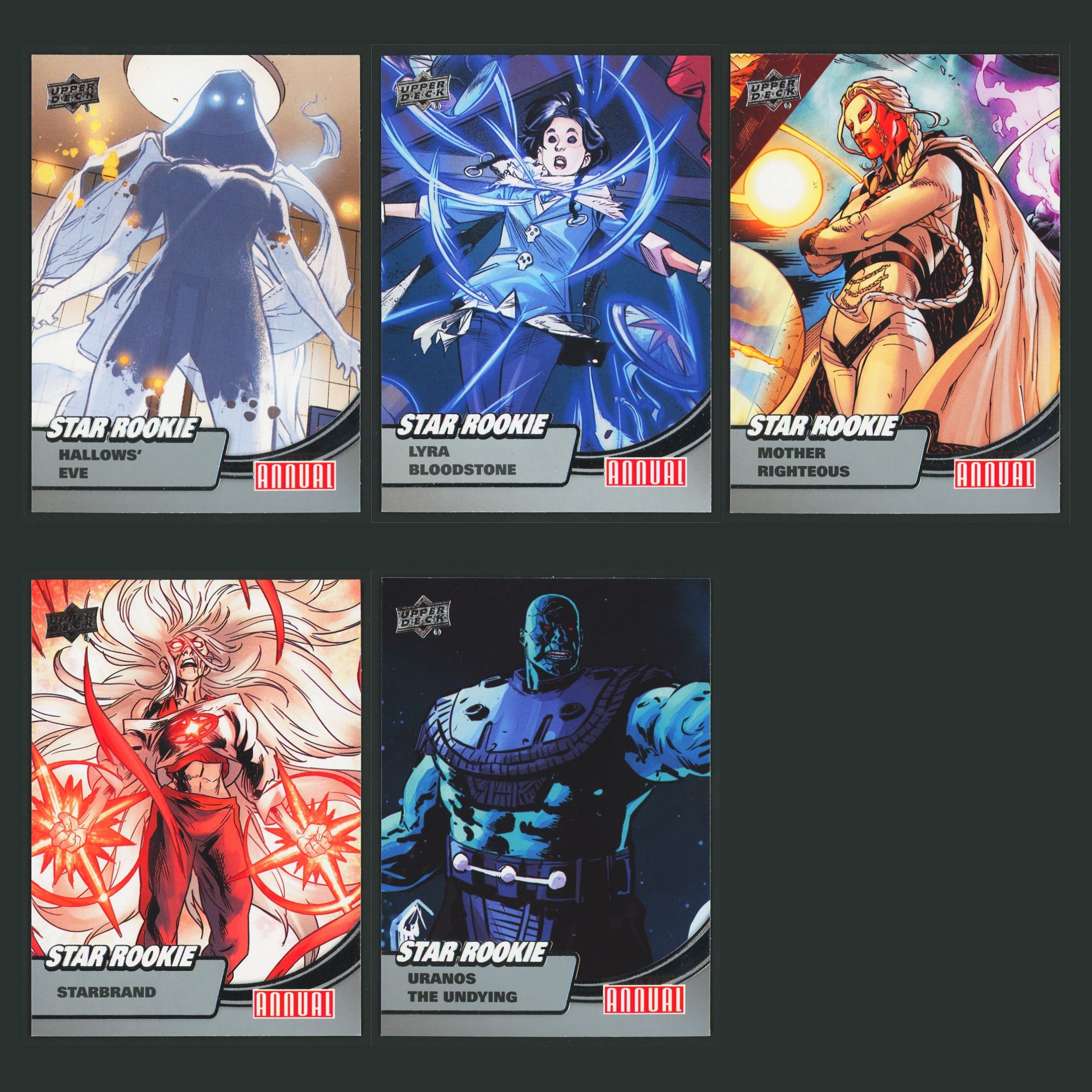 2022-23 Upper Deck Marvel Annual Star Rookies Complete Set Insert Hallows Eve