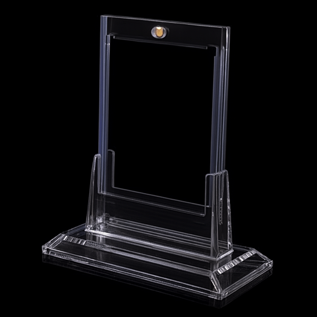 35pt Magnetic Card Holder with Stand Standard Size Clear Color