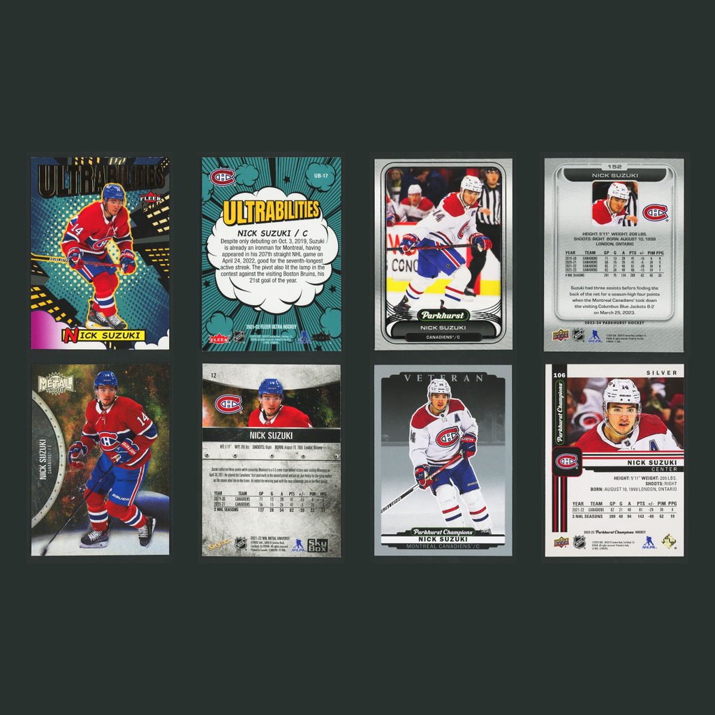 Nick Suzuki Lot 30 Hockey Cards No Dupes Parallels Inserts Montreal Canadiens