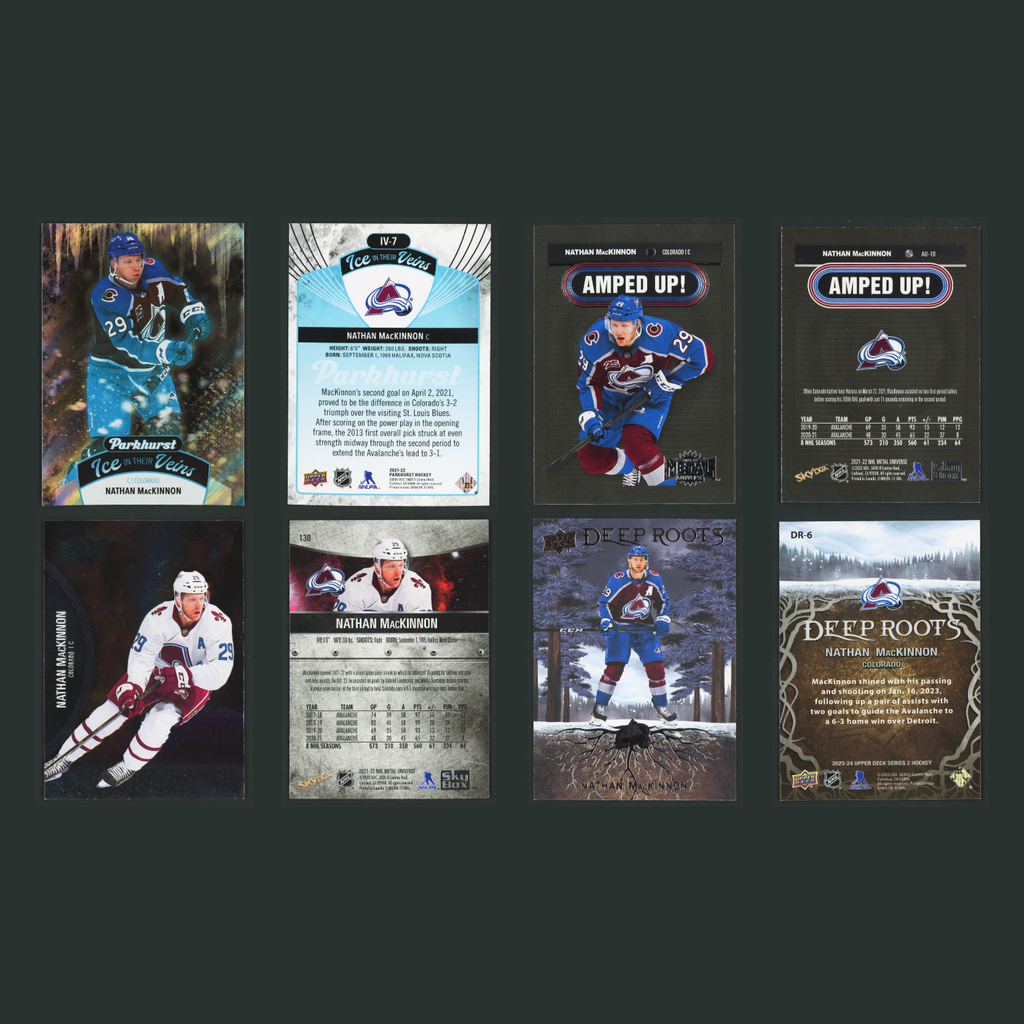 Nathan MacKinnon Lot 30 Hockey Cards No Dupes Inserts Parallels Rookies Colorado