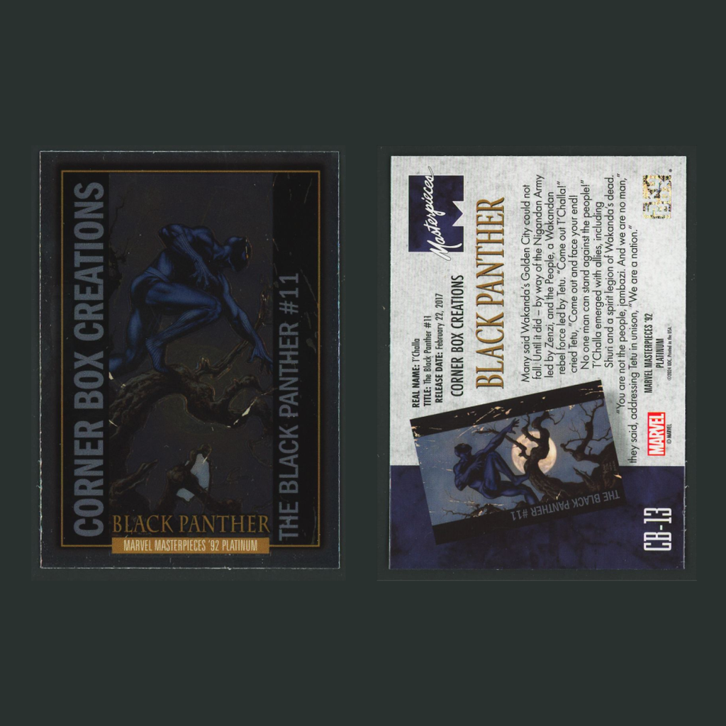 Corner Box Creations Complete Set #CB1-CB20 2024 Marvel Masterpieces 92 Platinum