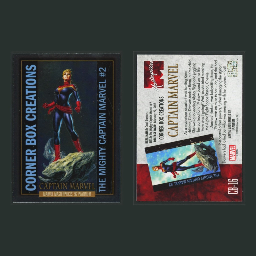 Corner Box Creations Complete Set #CB1-CB20 2024 Marvel Masterpieces 92 Platinum
