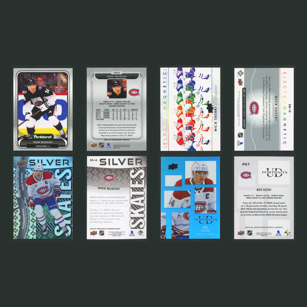 Nick Suzuki Lot 30 Hockey Cards No Dupes Parallels Inserts Montreal Canadiens