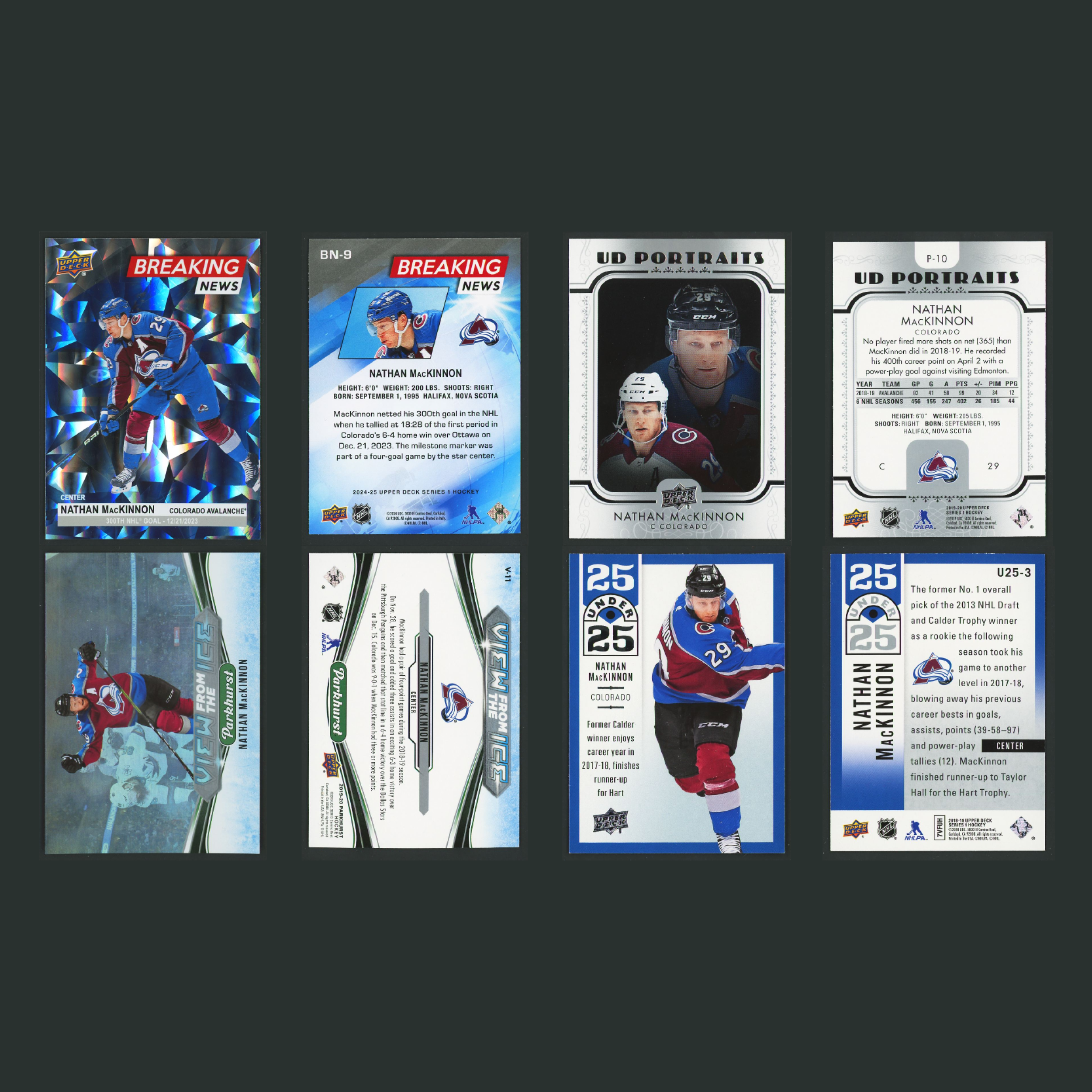 Nathan MacKinnon Lot 30 Hockey Cards No Dupes Inserts Parallels Rookies Colorado