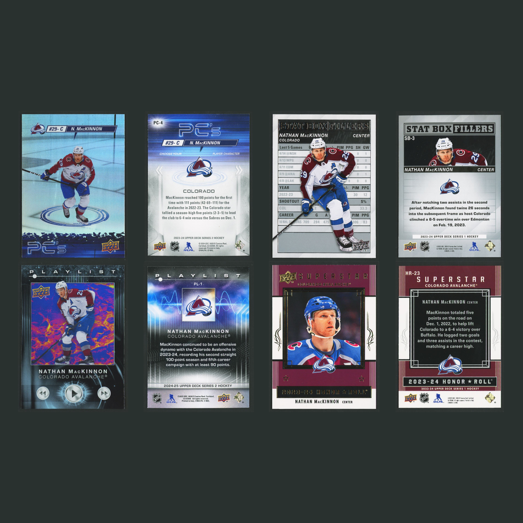 Nathan MacKinnon Lot 30 Hockey Cards No Dupes Inserts Parallels Rookies Colorado