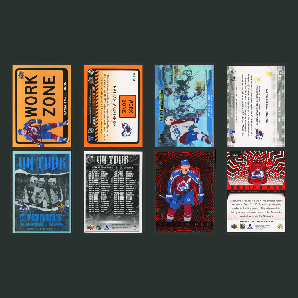 Nathan MacKinnon Lot 30 Hockey Cards No Dupes Inserts Parallels Rookies Colorado