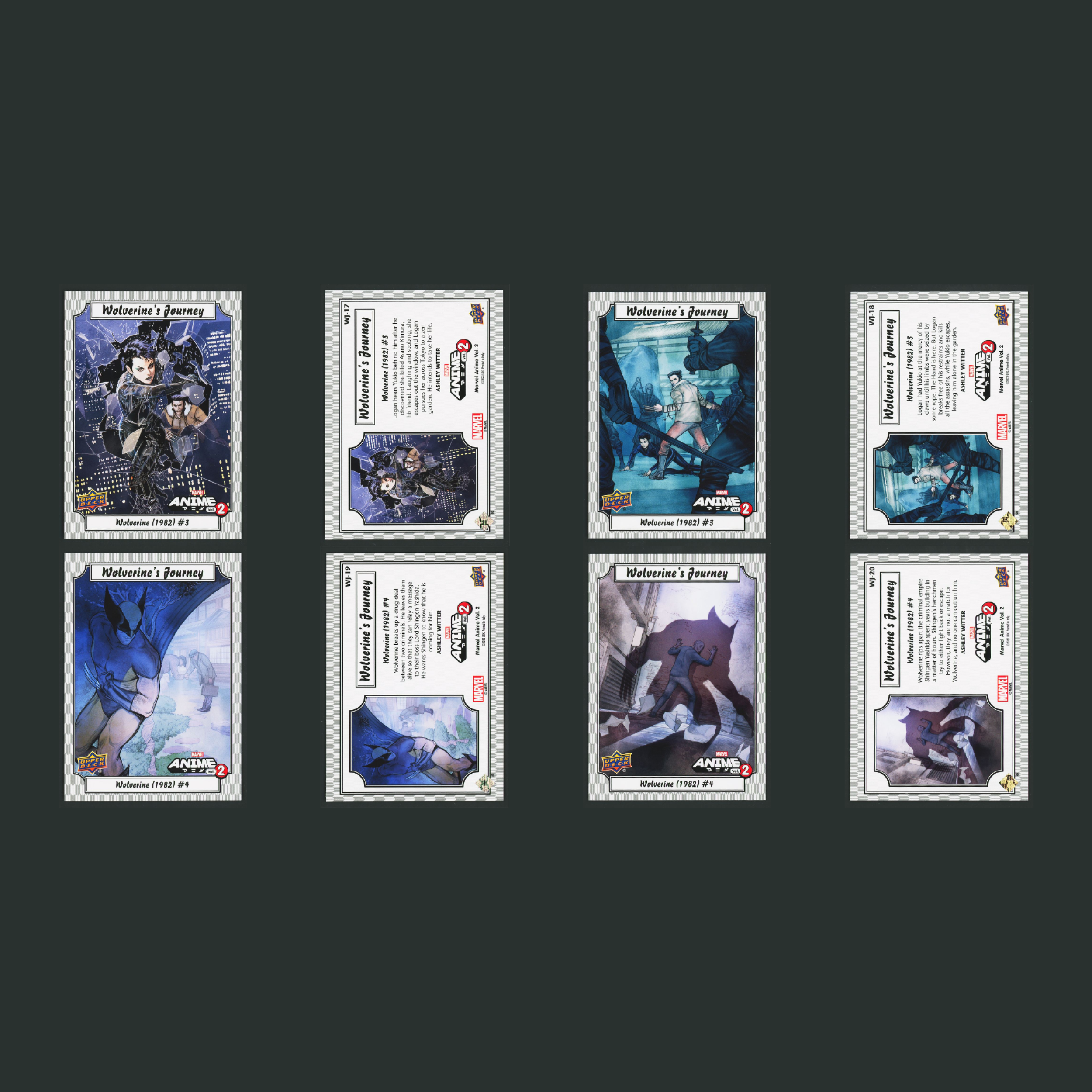 2023 Upper Deck Marvel Anime Vol. 2 Wolverine's Journey Complete Set 25 Cards