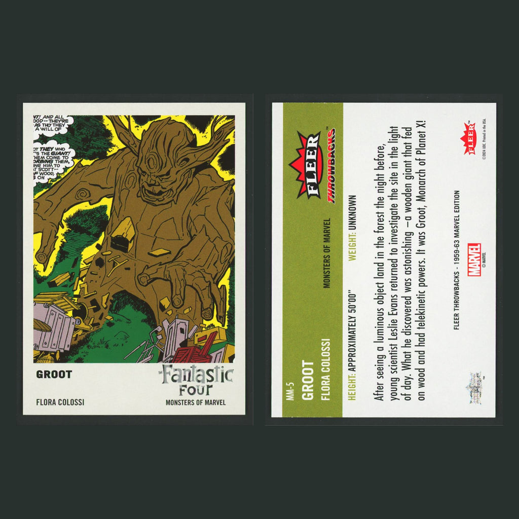 Monsters of Marvel Complete Set 2024 Fleer Throwbacks '59-'63 Marvel Edition