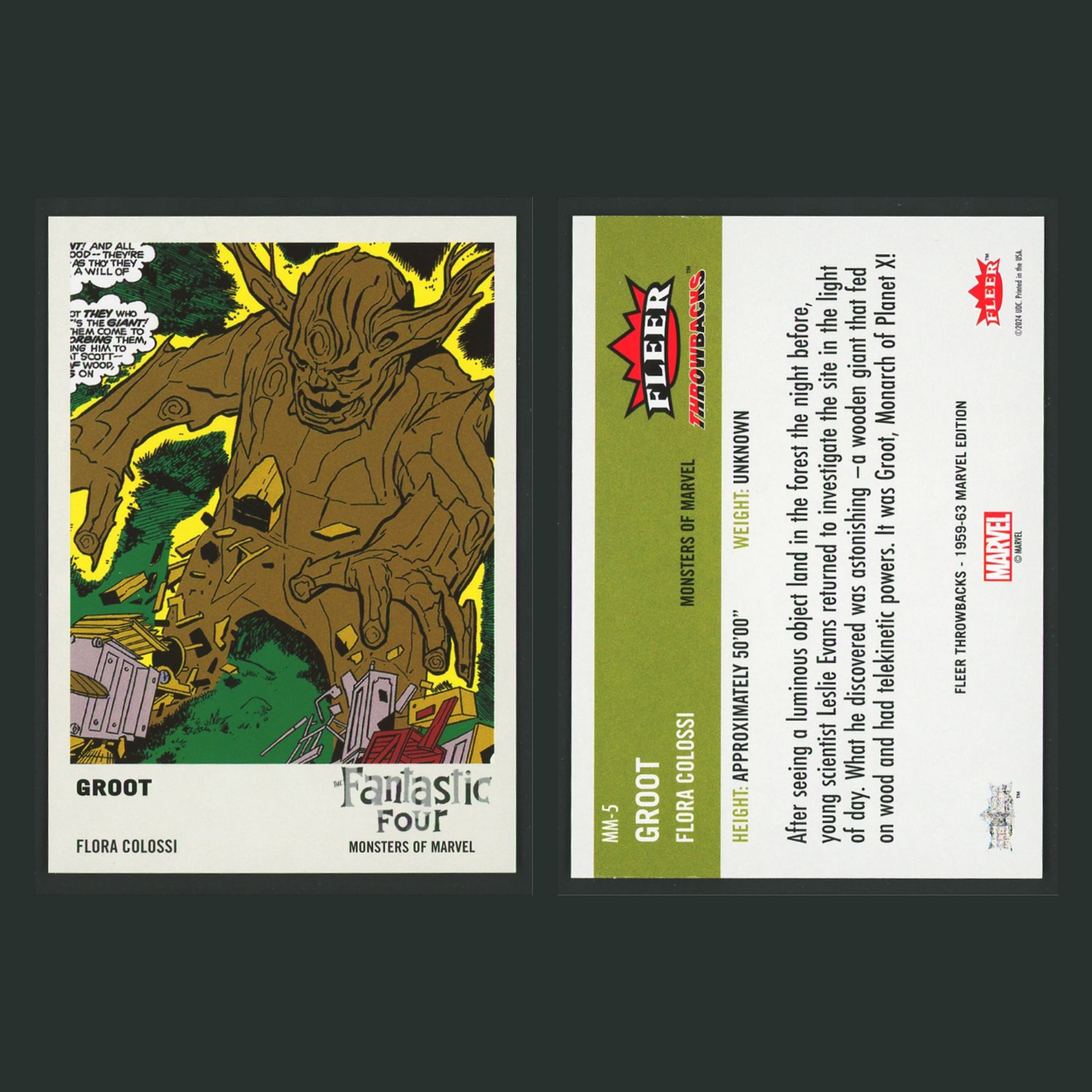 Monsters of Marvel Complete Set 2024 Fleer Throwbacks '59-'63 Marvel Edition