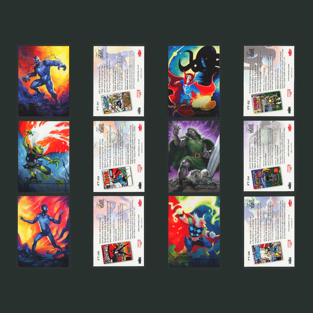 2023 Marvel Flair Flairium Complete Set 1-60 Tiers 1-6 60 Cards Spider-man Venom