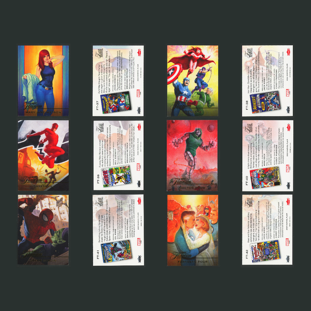 2023 Marvel Flair Flairium Complete Set 1-60 Tiers 1-6 60 Cards Spider-man Venom