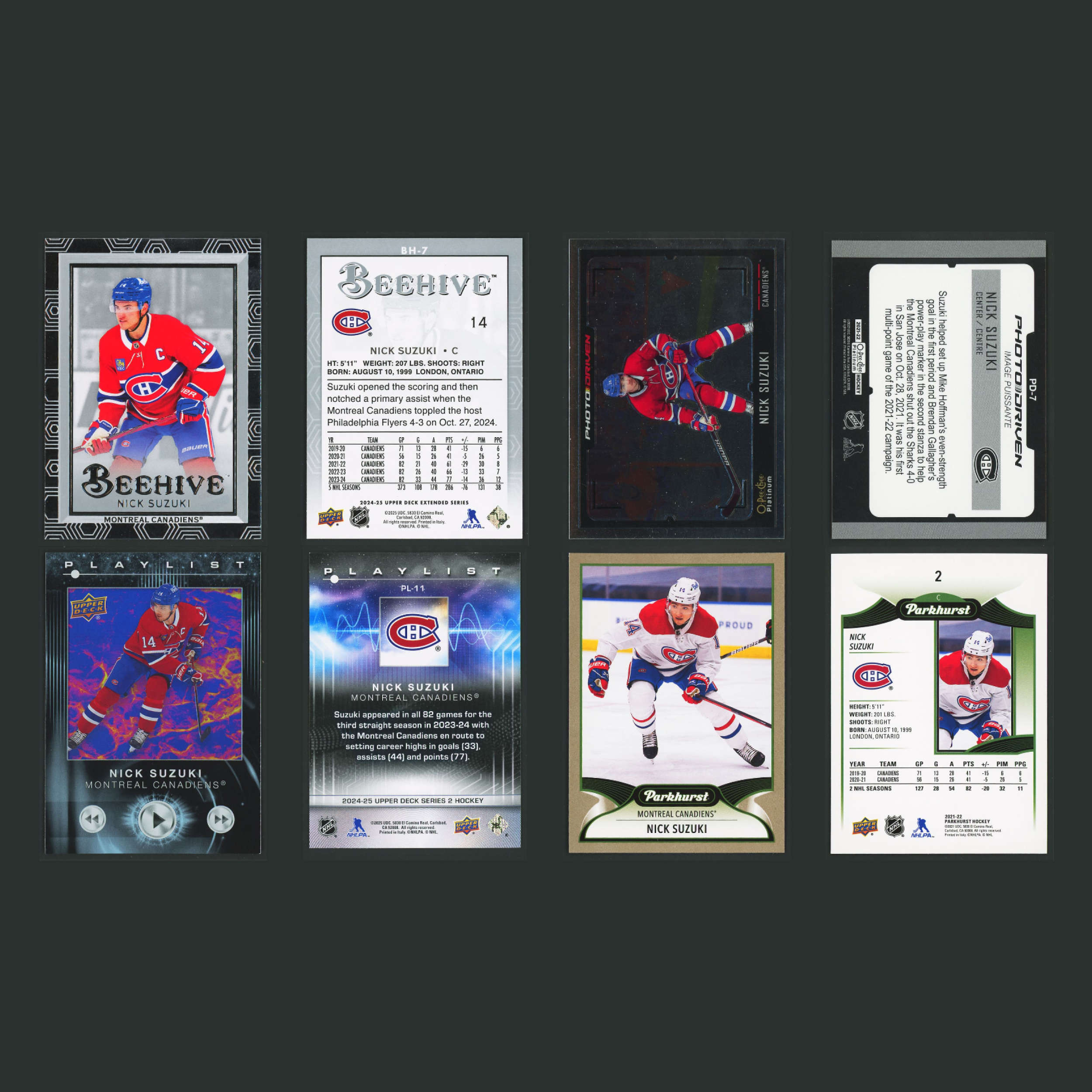 Nick Suzuki Lot 30 Hockey Cards No Dupes Parallels Inserts Montreal Canadiens