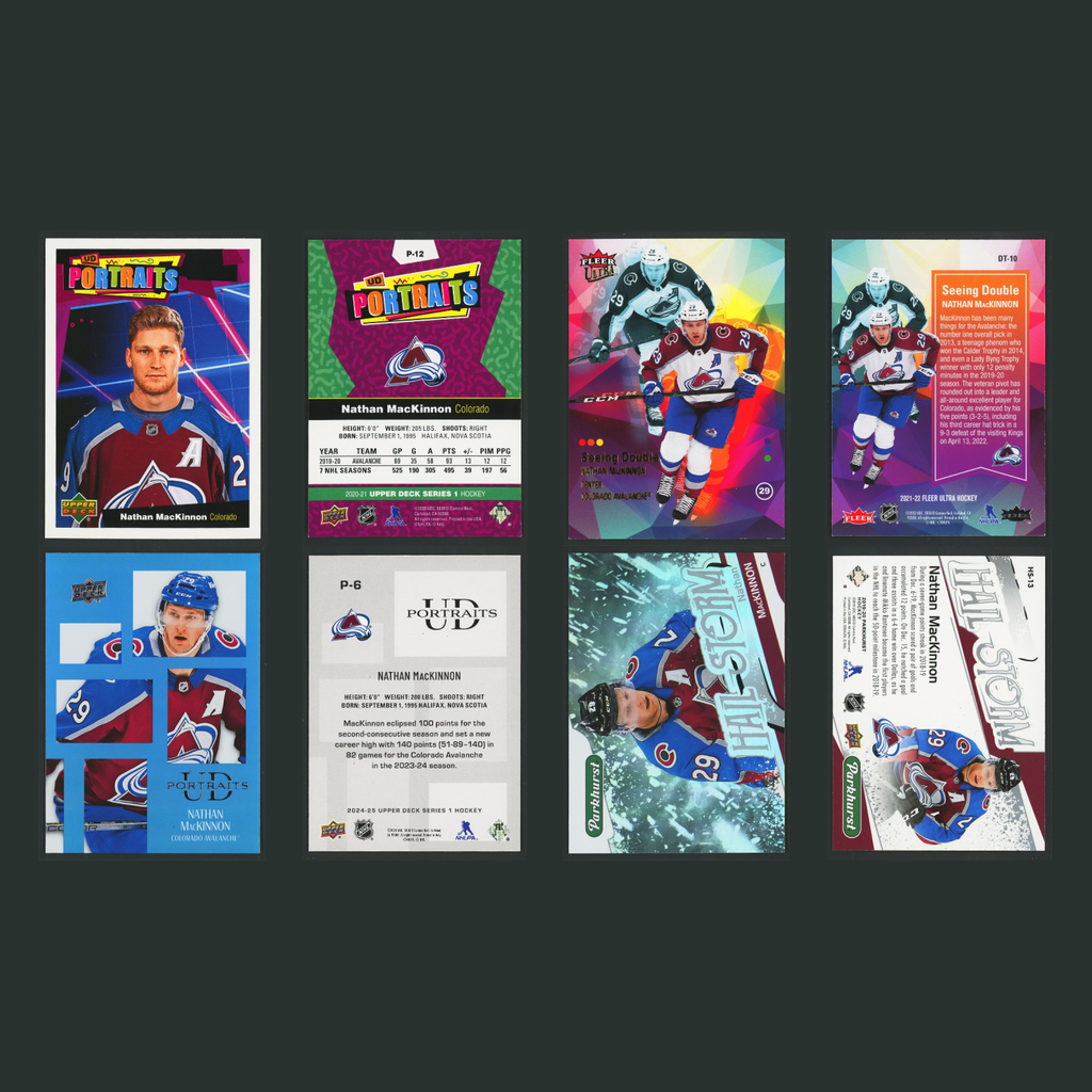 Nathan MacKinnon Lot 30 Hockey Cards No Dupes Inserts Parallels Rookies Colorado