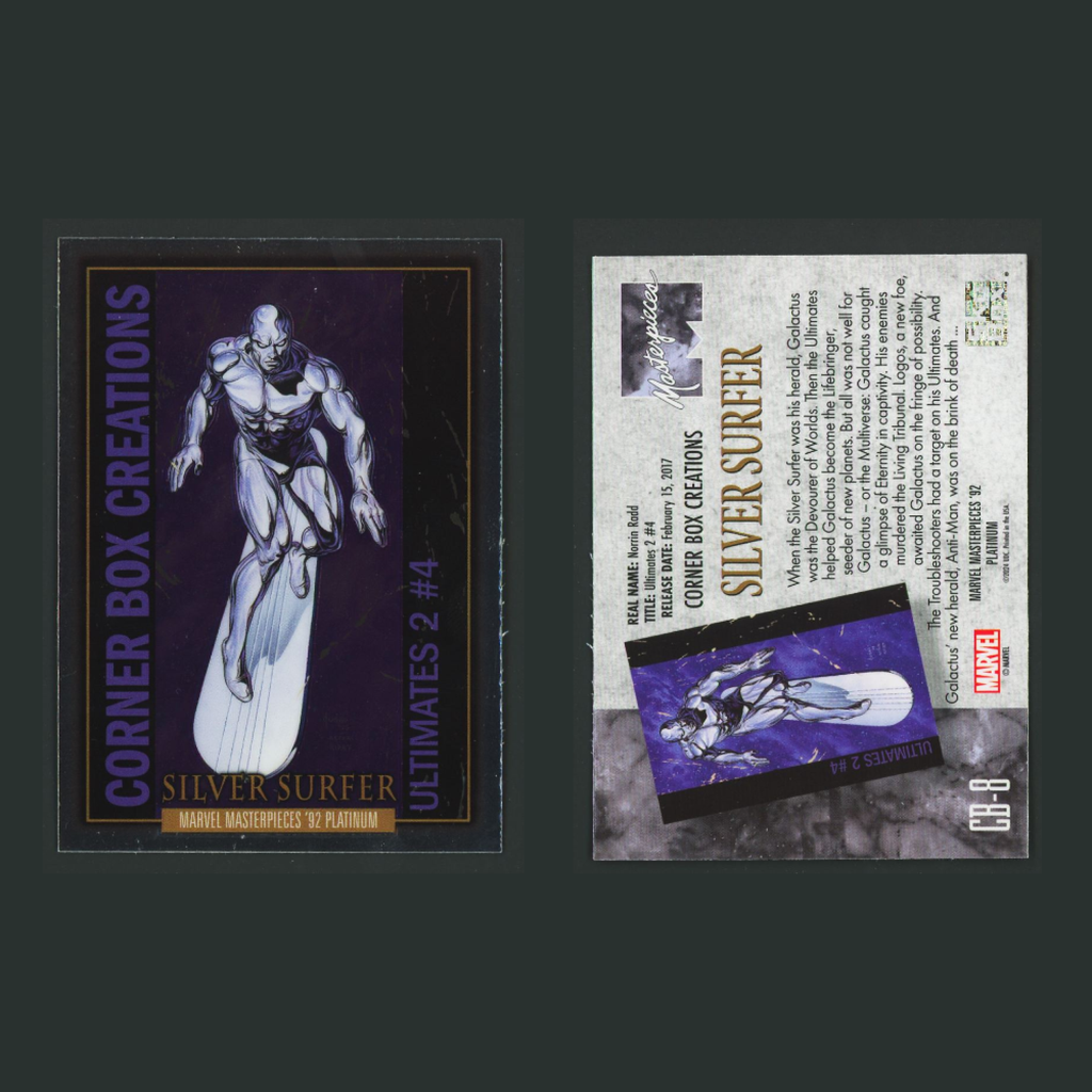 Corner Box Creations Complete Set #CB1-CB20 2024 Marvel Masterpieces 92 Platinum