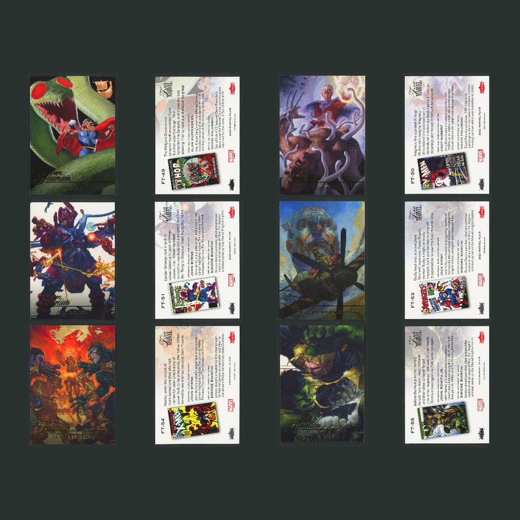 2023 Marvel Flair Flairium Complete Set 1-60 Tiers 1-6 60 Cards Spider-man Venom