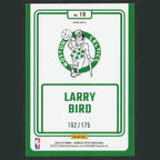 Larry Bird /175 #19 2024-25 Donruss Optic Winner Stays Hyper Blue Boston Celtics