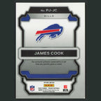 James Cook #PJ-JC 2022 Panini Prizm Premier Jerseys Neon Green Pulsar Bills Card