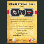 Josh Smith/Vince Carter Patch /600 #VS-CS 2009-10 Upper Deck VS Dual Materials