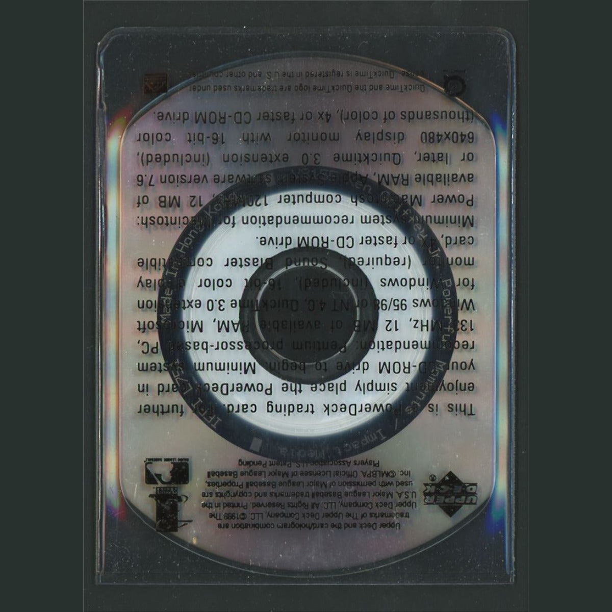 Ken Griffey Jr. #P4 1999 Upper Deck PowerDeck Powerful Moments Seattle Mariners