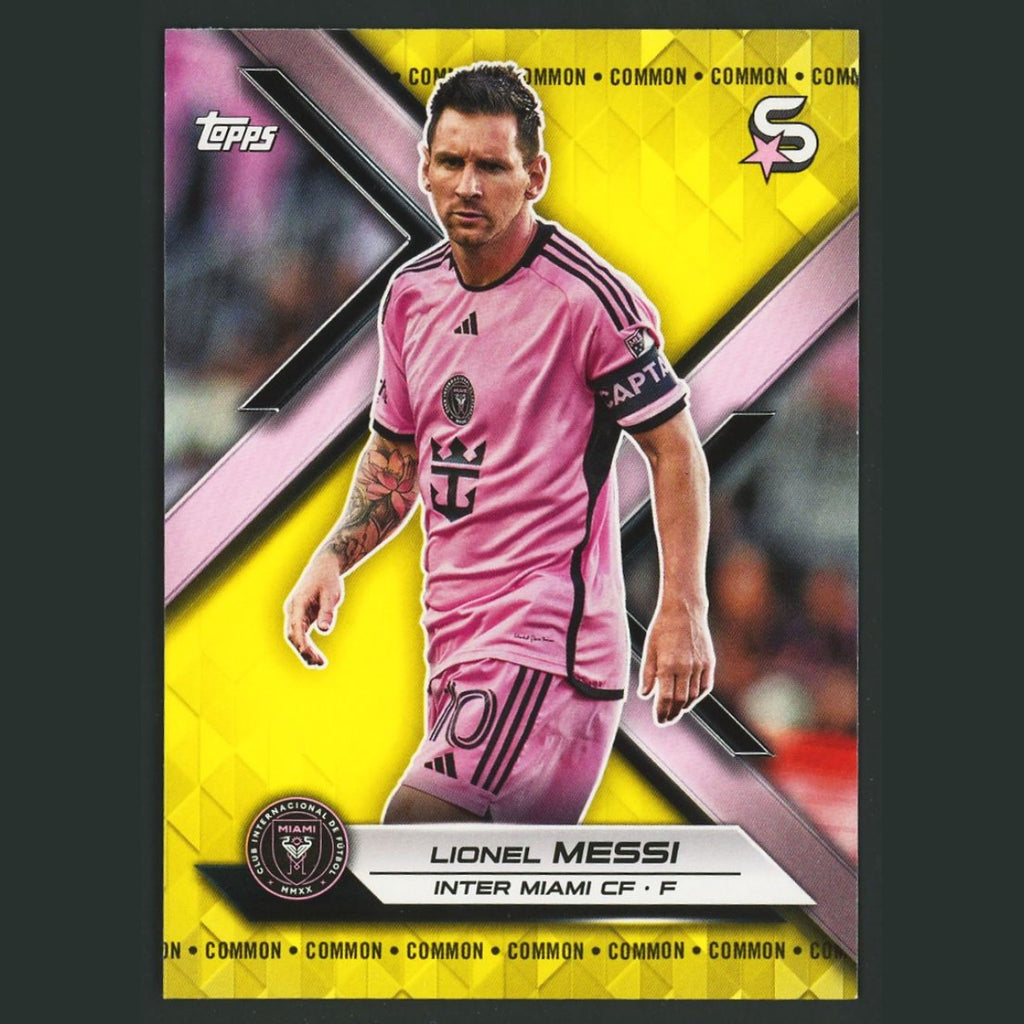 Lionel Messi #1 2024 Topps MLS Superstars Yellow Variation Inter Miami CF Soccer
