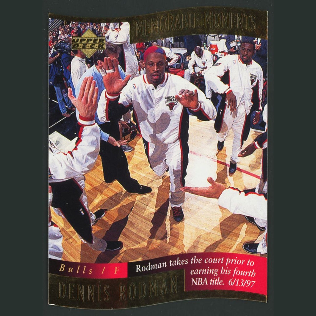 Dennis Rodman #10 1997-98 Collectors Choice Memorable Moments Chicago Bulls Card