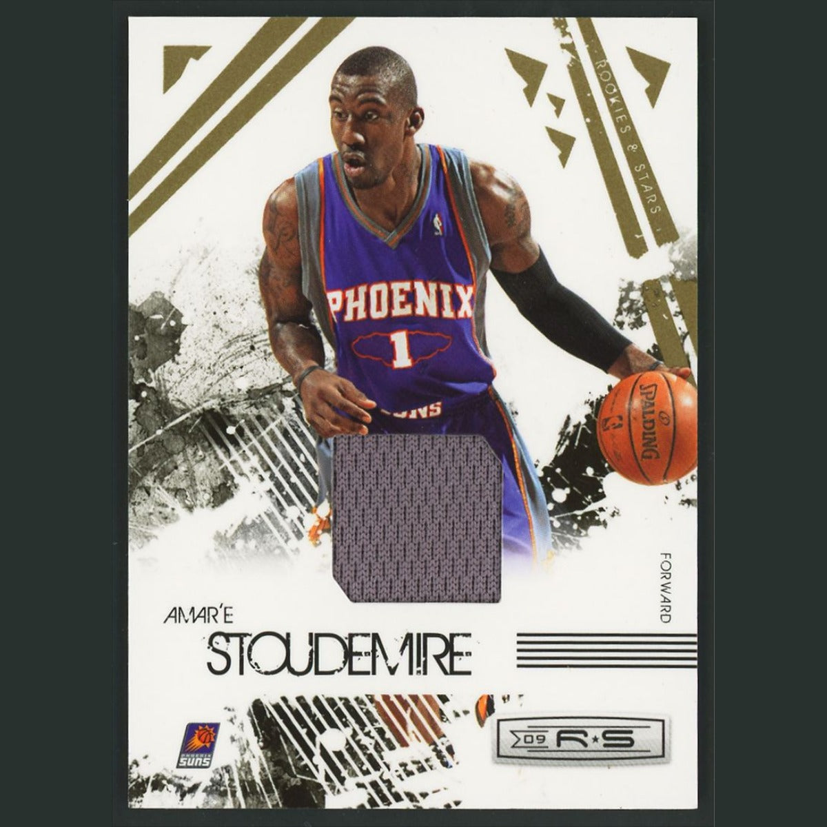 Amare Stoudemire Patch /250 #76 2009-10 Panini Rookies - Stars Materials Suns