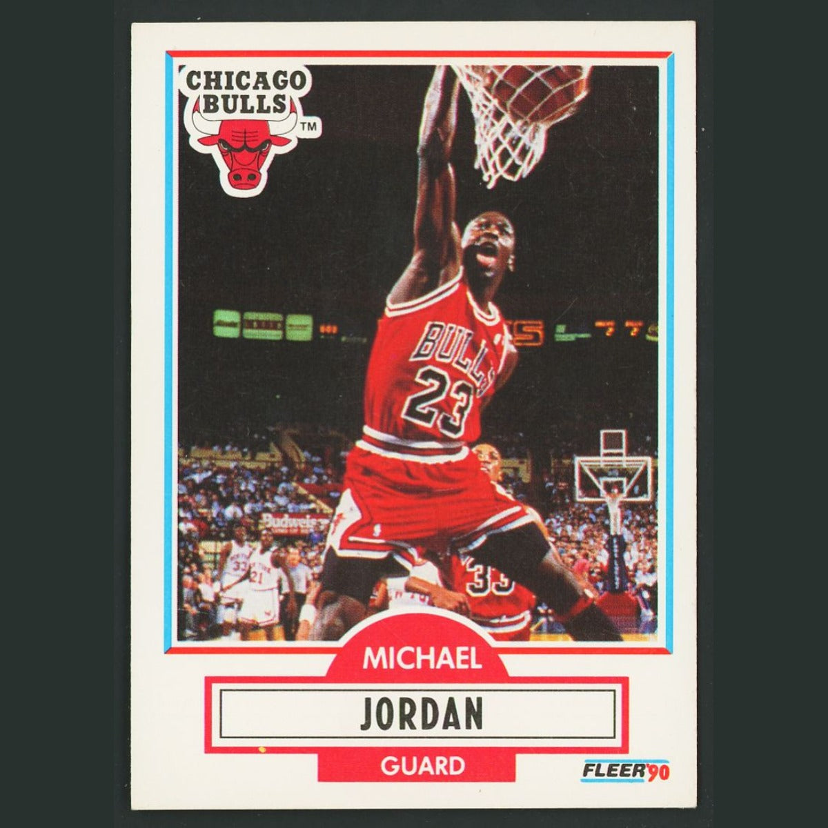 Michael Jordan #26 1990-91 Fleer Chicago Bulls Basketball Card NBA