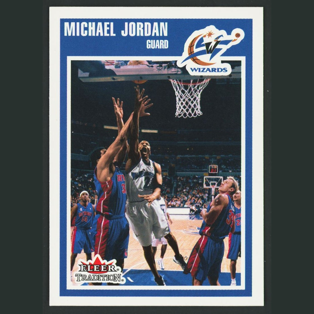 Michael Jordan #220 2002-03 Fleer Tradition Washington Wizards Basketball Card
