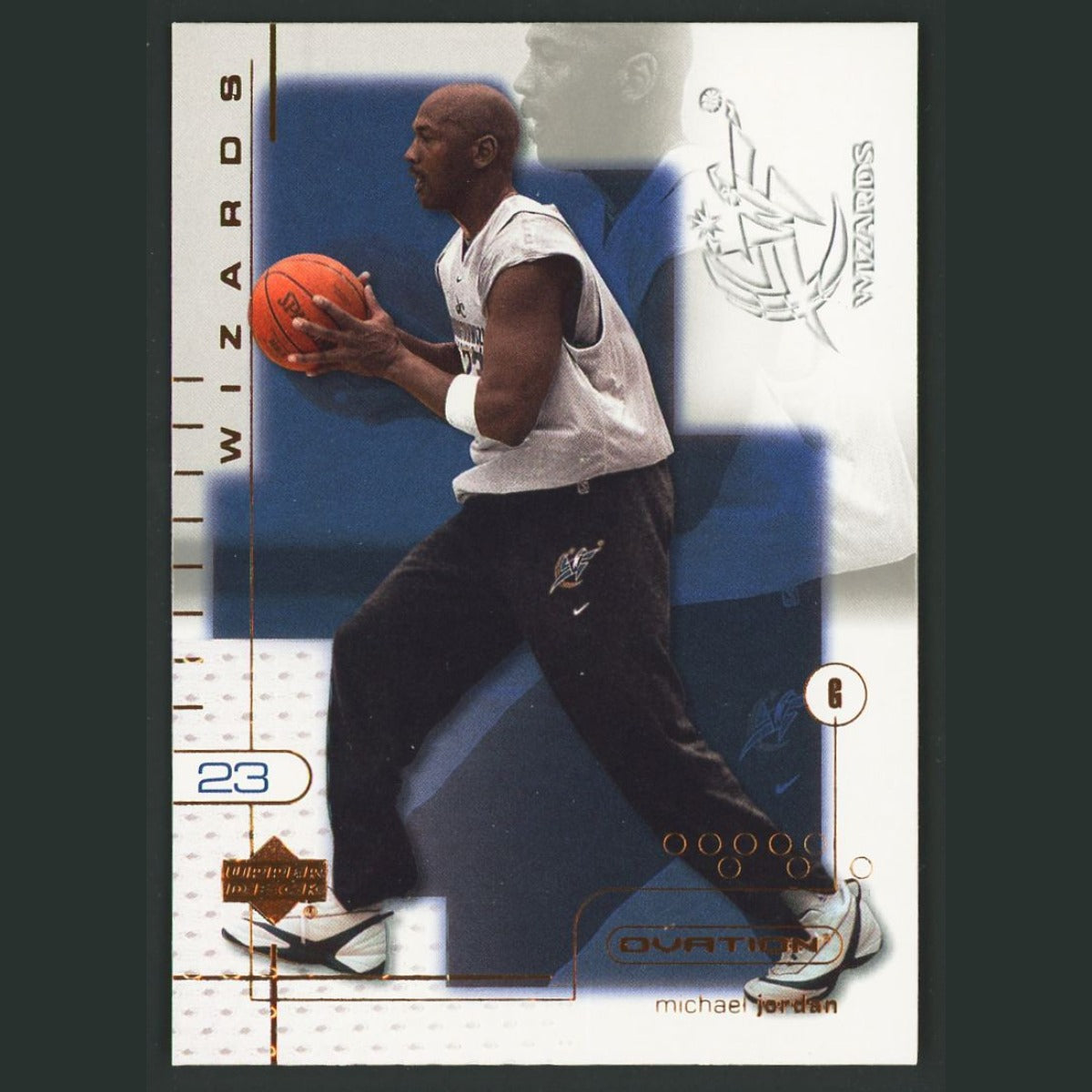 Michael Jordan #90 2001-02 Upper Deck Ovation Washington Wizards Basketball Card