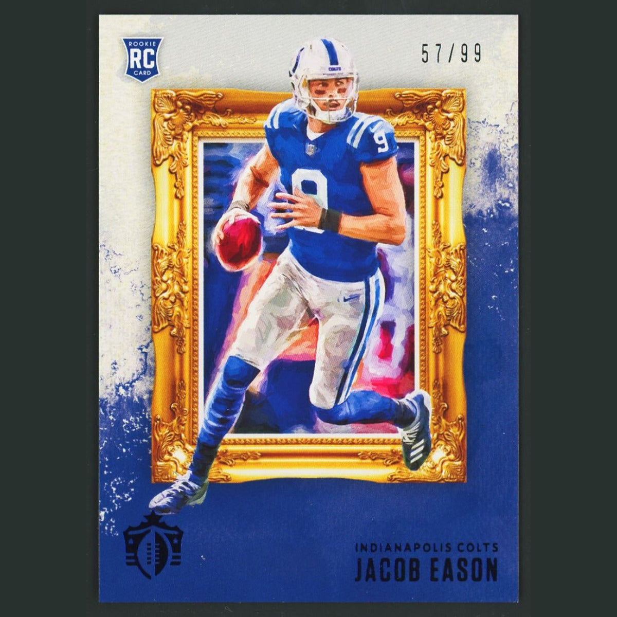 Jacob Eason /99 #GK-7 2020 Panini Chronicles Gridiron Kings Blue Colts Football