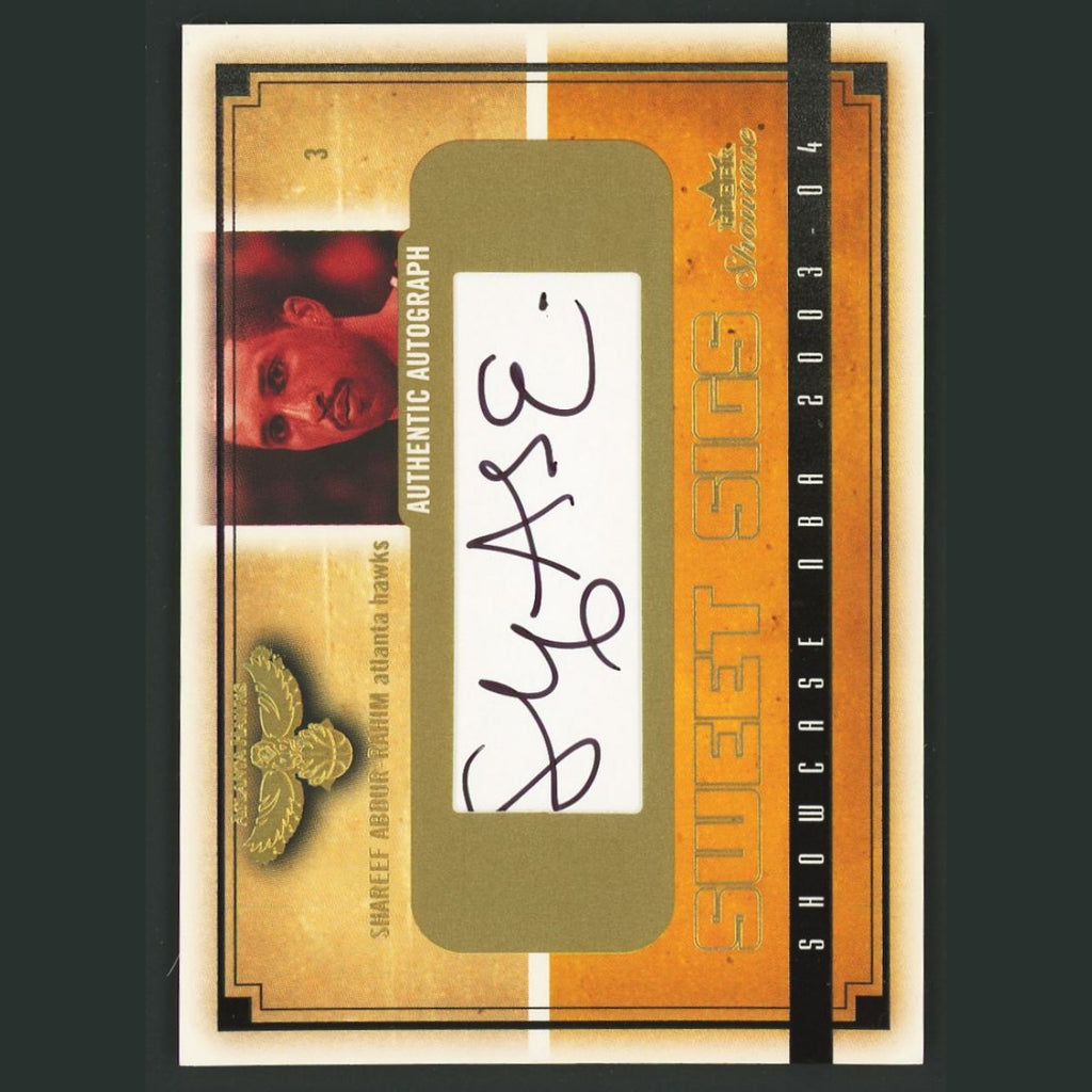 Shareef Abdur-Rahim /760 #SG-SA 2003-04 Fleer Sweet Sigs Atlanta Hawks Card NBA