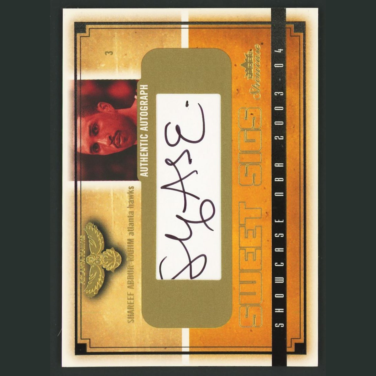Shareef Abdur-Rahim /760 #SG-SA 2003-04 Fleer Sweet Sigs Atlanta Hawks Card NBA