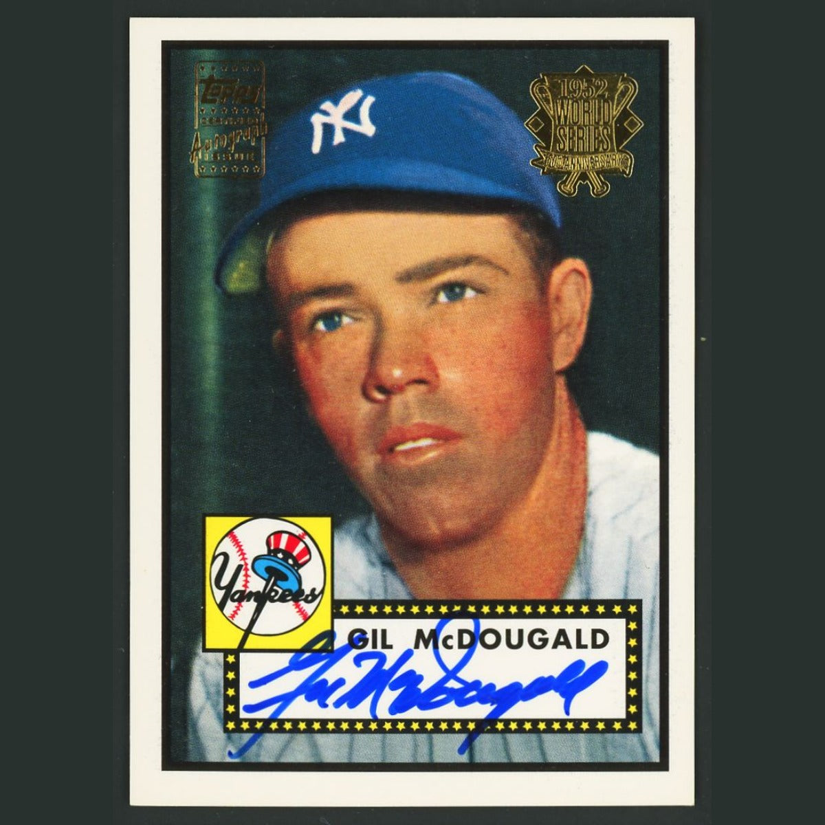 Gil McDougald Auto #372 Autograph 2001 Team Topps Legend Autographs Yankees Card