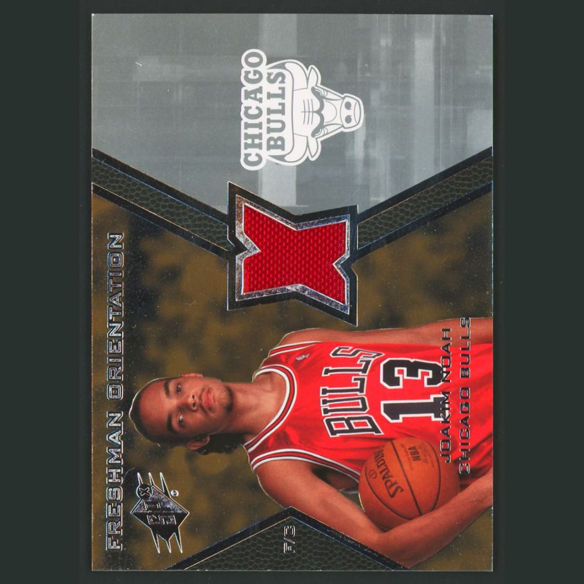 Joakim Noah Rookie Patch #FO-JN 2007-08 SPx Freshman Orientation Chicago Bulls
