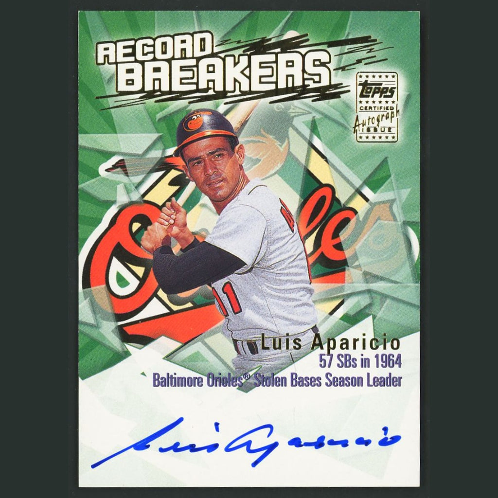 Luis Aparicio Auto #RBA-LA Autograph 2003 Topps Record Breakers Autographs Card