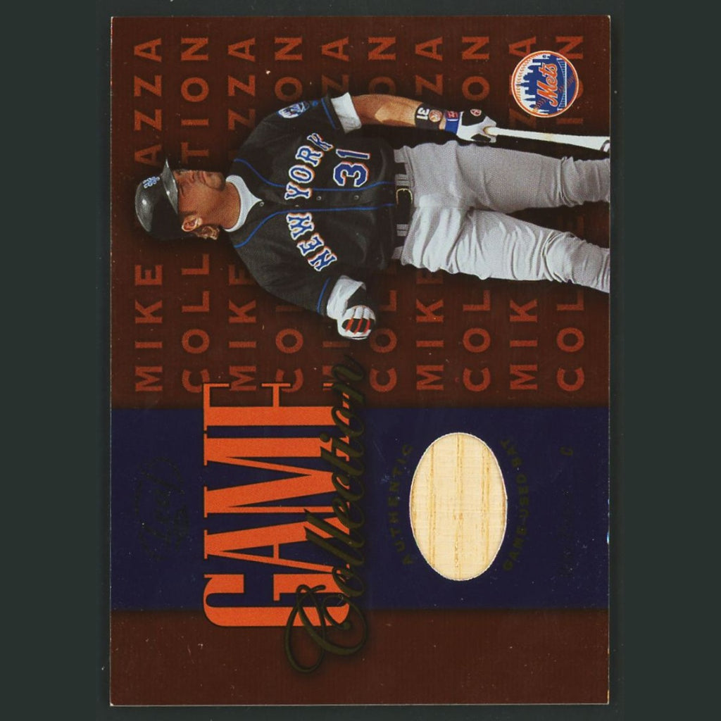 Mike Piazza #MP-B 2002 Leaf Game Collection New York Mets Baseball Card MLB